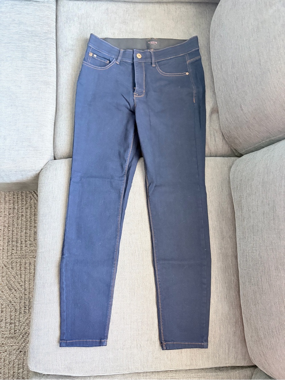 Curve Appeal Dark Wash Skinny Jeans Women’s Size 8/29 Stretch Denim